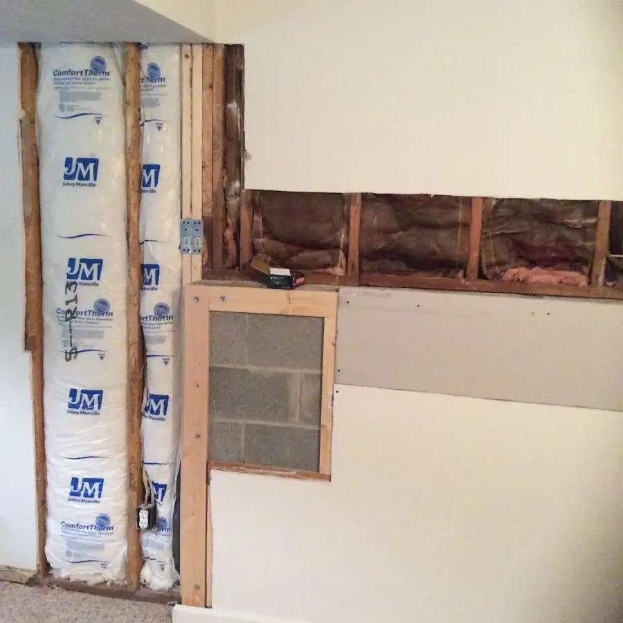 Wall insulation replacement during Contents Cleaning & Restoration in Lake Dallas